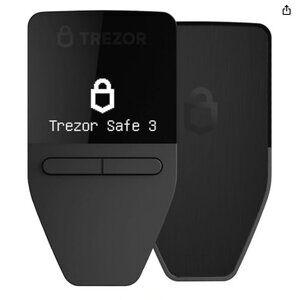 New Trezor Safe 3 Passphrase & Secure Element Protected Crypto Hardware Wallet